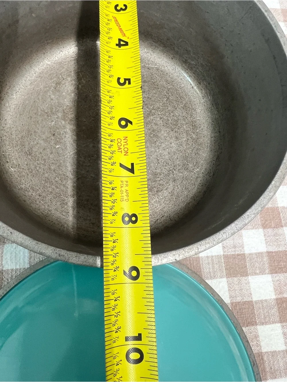 Vintage club cookware turquoise pan and lid Retro